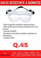 GAFAS RESISTENTE A QUÍMICOS