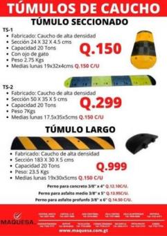 TÚMULOS DE CAUCHO 