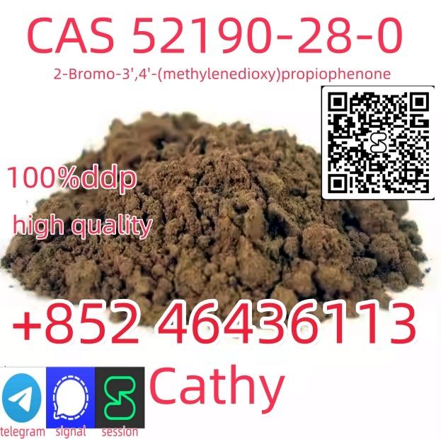 Factory Price CAS:52190-28-0 2-Bromo-3',4'(methylenedioxy)propiophenone   Add +852 46436113