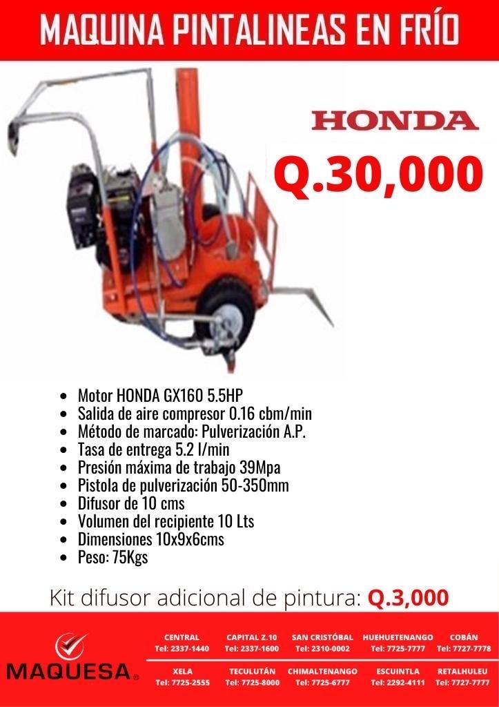 MAQUINAS PINTALINEAS EN FRIO CON MOTOR HONDA 5.5 HP 