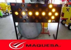 FLECHA SOLAR LED CON SOPORTE DE ACERO 