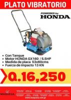 PLATO VIBRATORIO CON MOTOR HONDA 