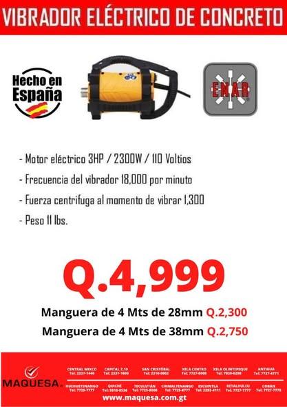 VIBRADOR ELECTRICO CONCRETO