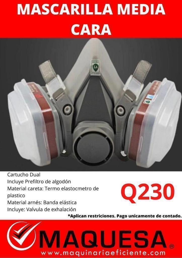 MASCARILLAS MEDIA CARA CERTIFICADA EN MAQUESA 