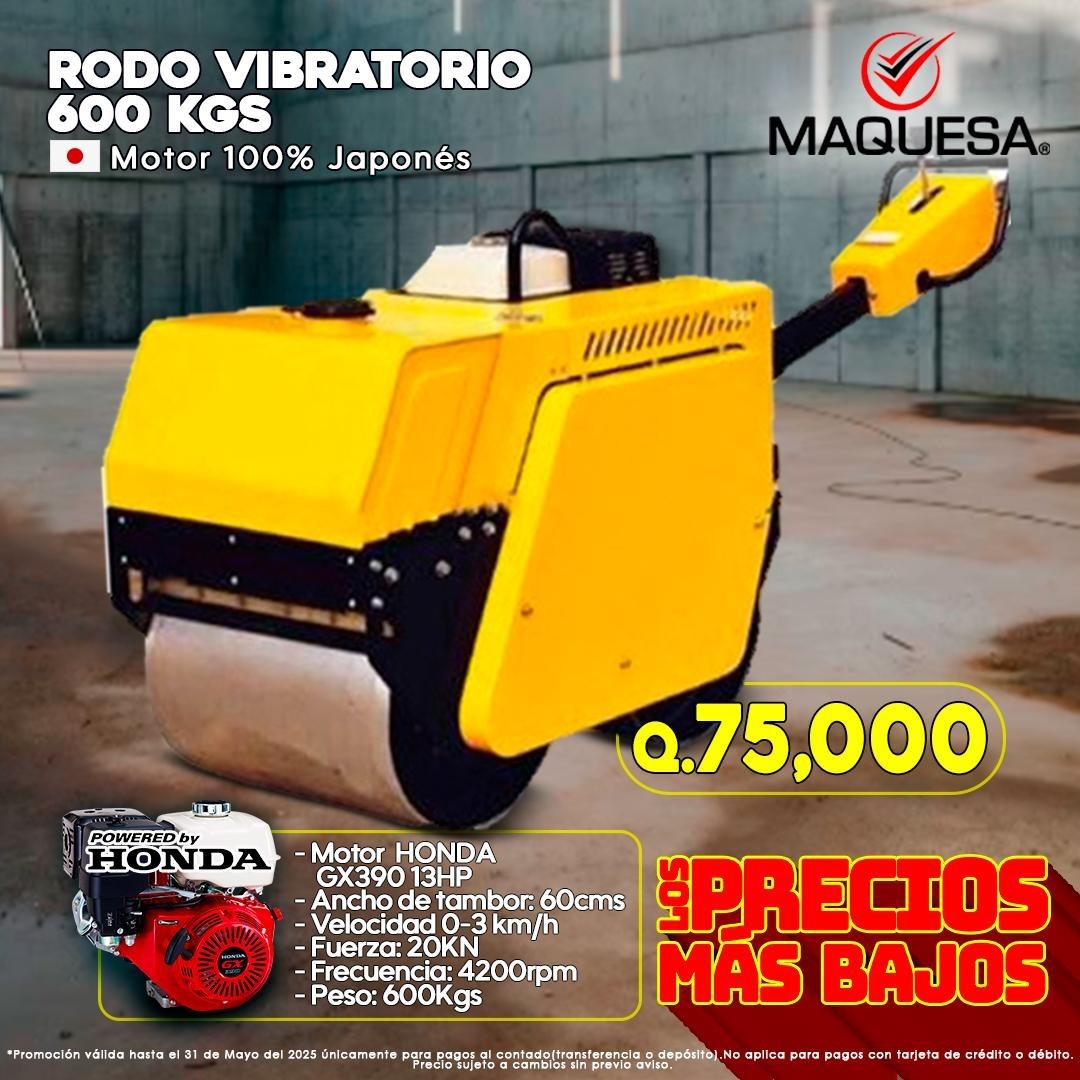 RODO VIBRATORIO DE 600 KGS MOTOR HONDA JAPONES 13 HP 