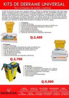 Kit de respuesta a derrames de aceites o químicos