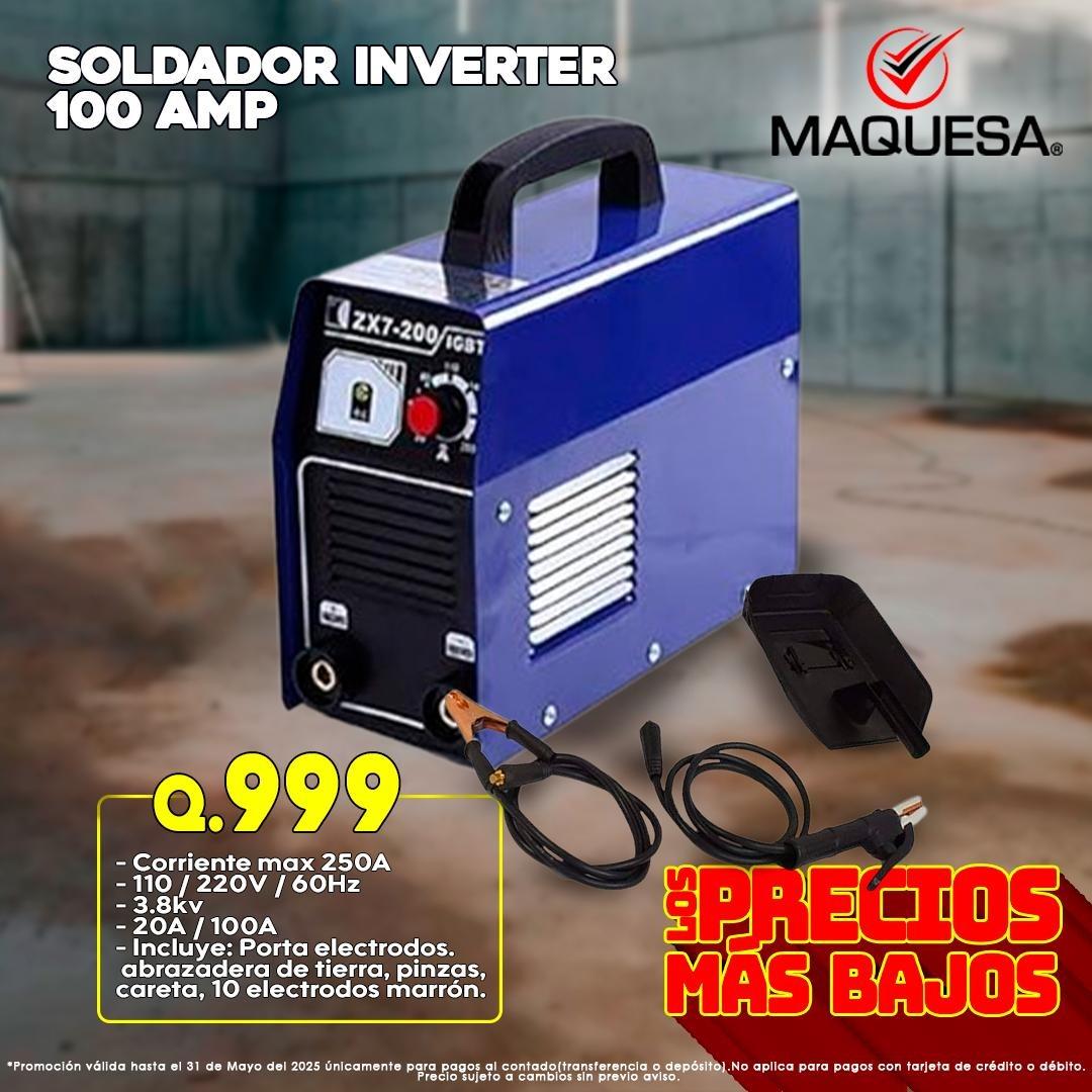 SOLDADOR INVERTER 100 AMP – POTENCIA EN TUS MANOS