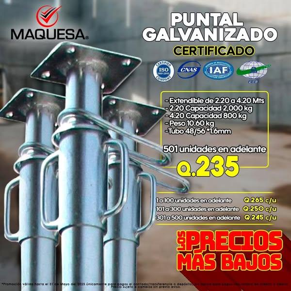 PUNTALES GALVANIZADOS 