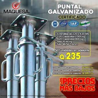 PUNTALES GALVANIZADOS 