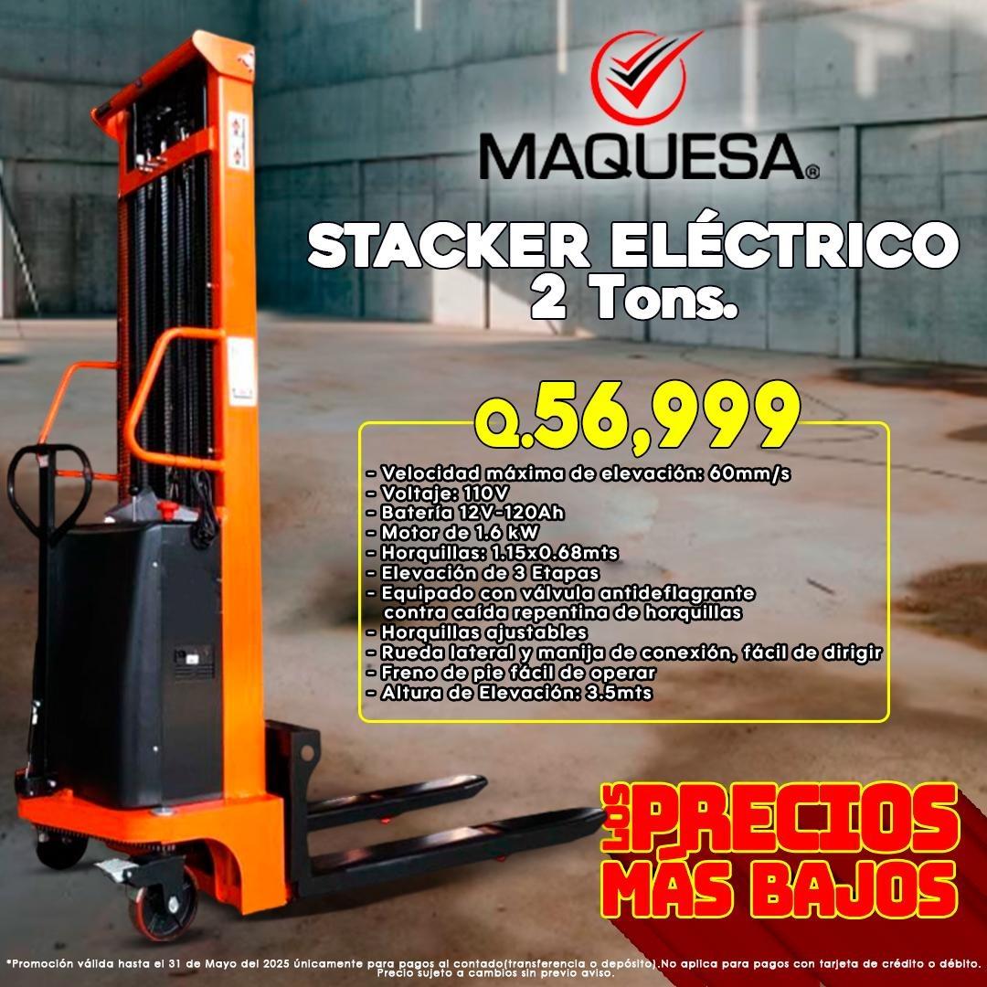 STACKER ELÉCTRICO DE 2 TONELADAS