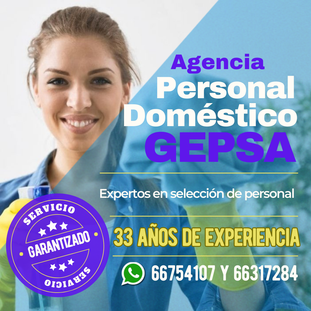Servicio de Empleadas Domésticas Garantizadas, Agencia GEPSA, 33 años