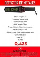 DETECTOR DE METALES PORTATIL