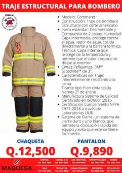 Traje Estructural para bombero