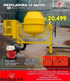 MEZCLADORAS JF 1.5 SACOS????