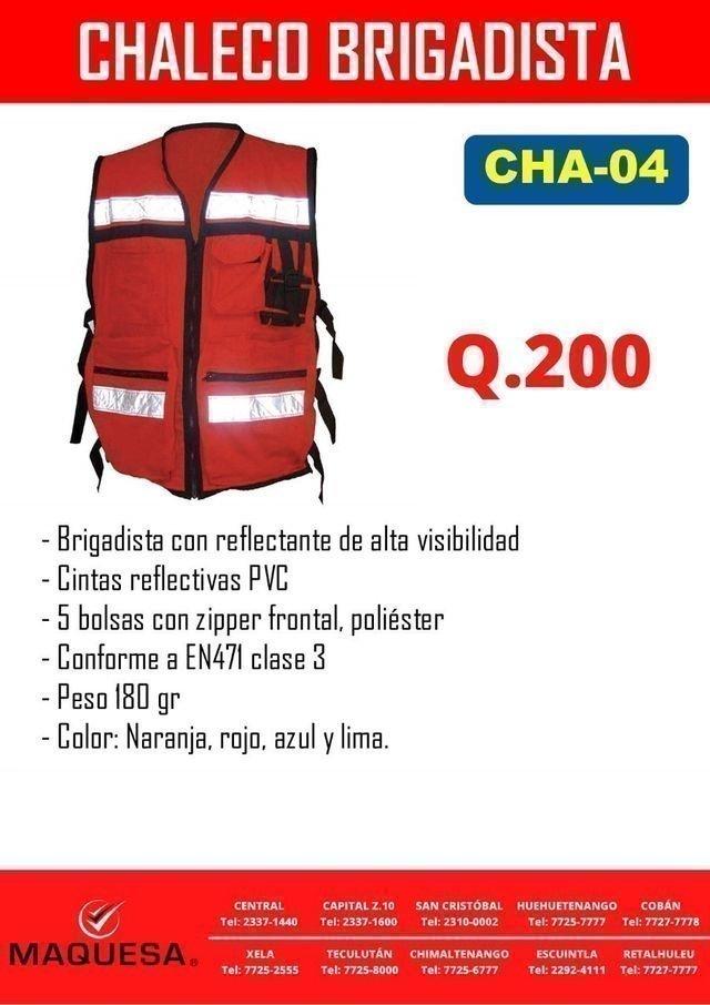 CHALECO BRIGADISTA CHA-04???? 