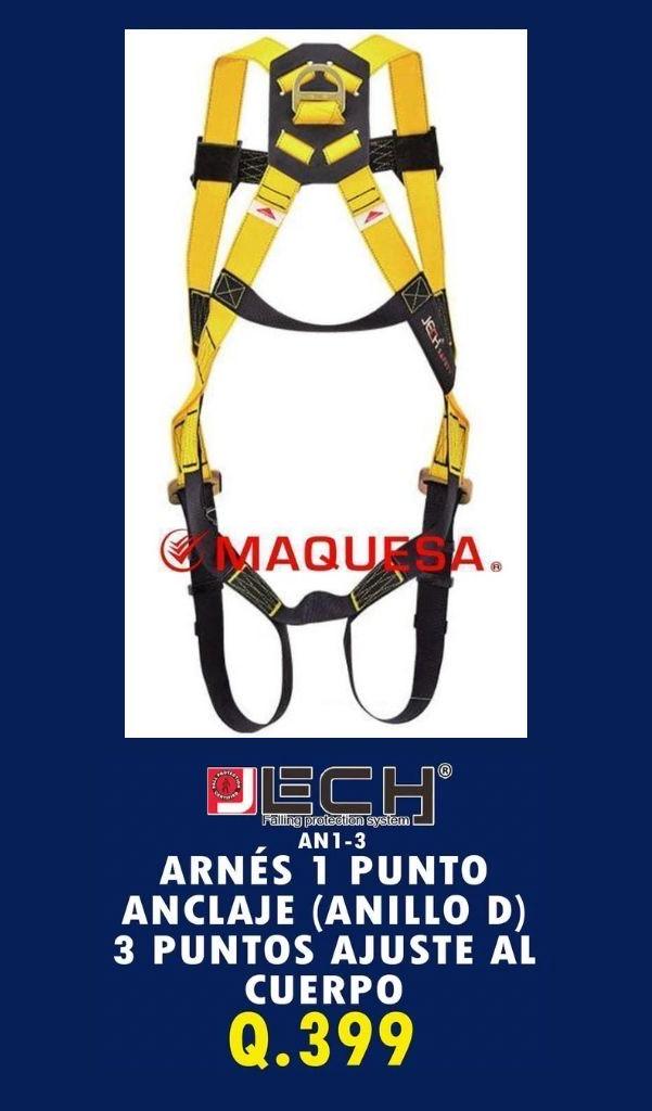 ARNÉS DE 1 PUNTO DE ANCLAJE Y 3 PUNTOS DE AJUSTE