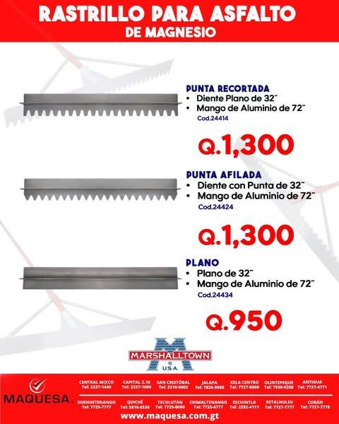 RASTRILLO PARA ASFALTO