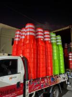 TRAFITAMBOS CON REFLECTIVOS EN MAQUESA HUEHUE 