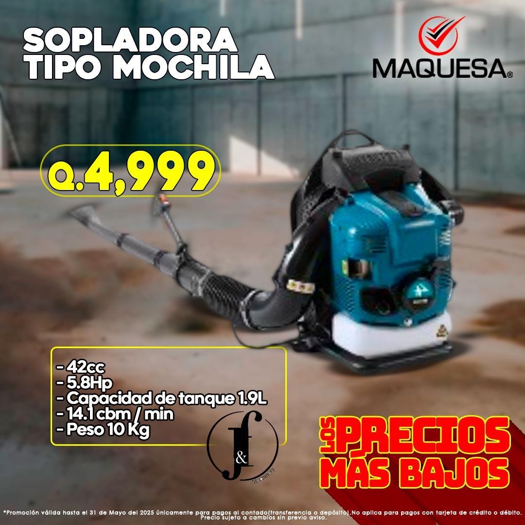 SOPLADORA TIPO MOCHILA JF – MOTOR A GASOLINA 4 TIEMPOS
