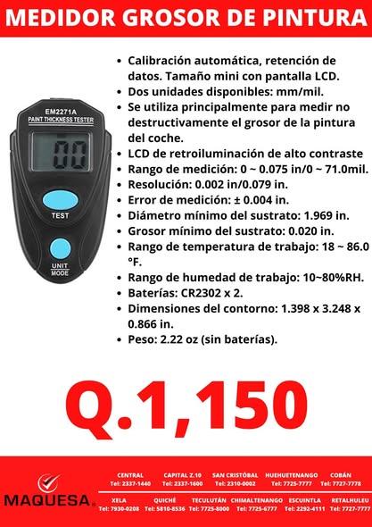 MEDIDOR DE GROSOR DE PINTURA 