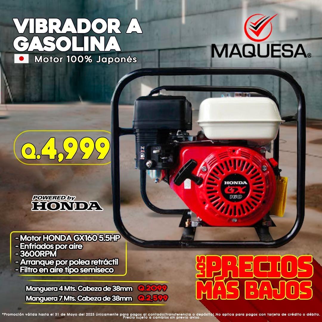 VIBRADOR DE CONCRETO A GASOLINA