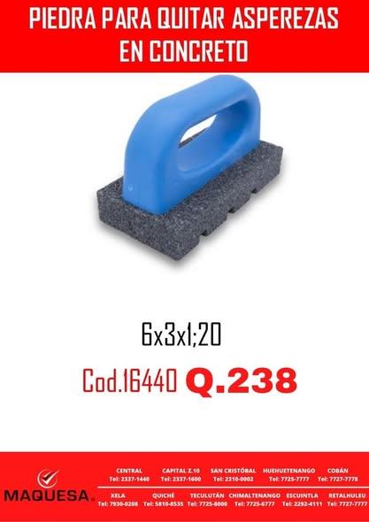 PIEDRA PARA QUITAR ASPEREZAS EN CONCRETO 