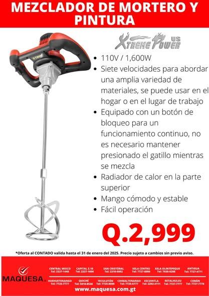 ⚡️MEZCLADOR DE PINTURA Y MORTERO ELECTRICO⚡️