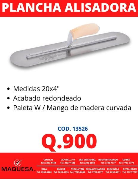 PLANCHA ALISADORA DE SUPERFICIES 