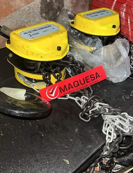 POLIPASTOS CON CADENA DE 3 MTS 