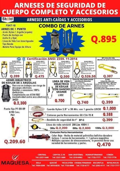 ARNESES DE SEGURIDAD Y ACCESORIOS 