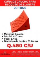 ????CUÑA DE CAUCHO DE 20 TONELADAS????