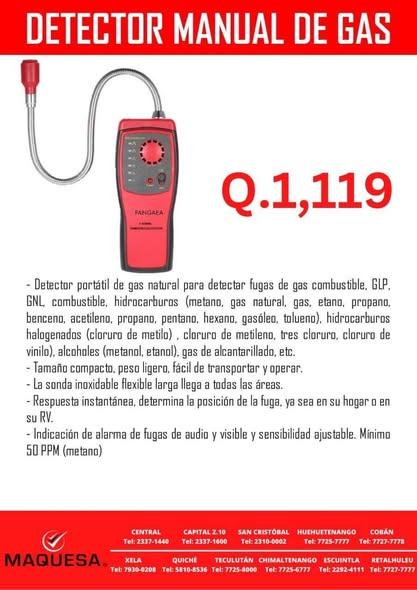 DETECTOR MANUAL DE GAS 