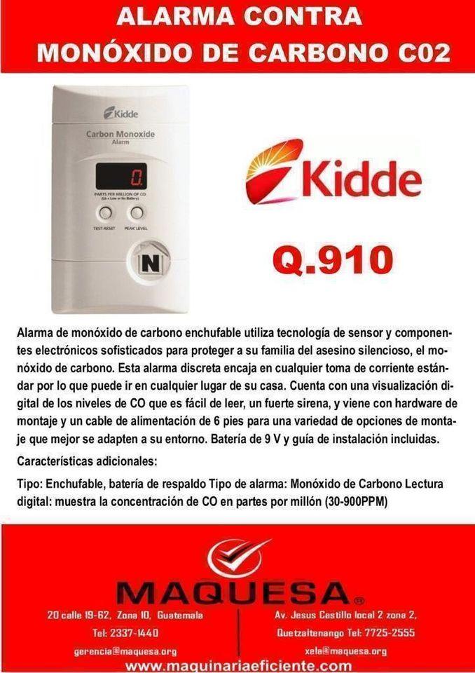 ALARMA CONTRA MONOXIDO DE CARBONO