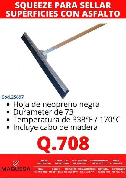 SQUEEZE PARA SELLAR SUPERFICIES CON ASFALTO.
