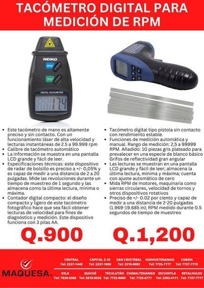 TACOMETROS DIGITALES
