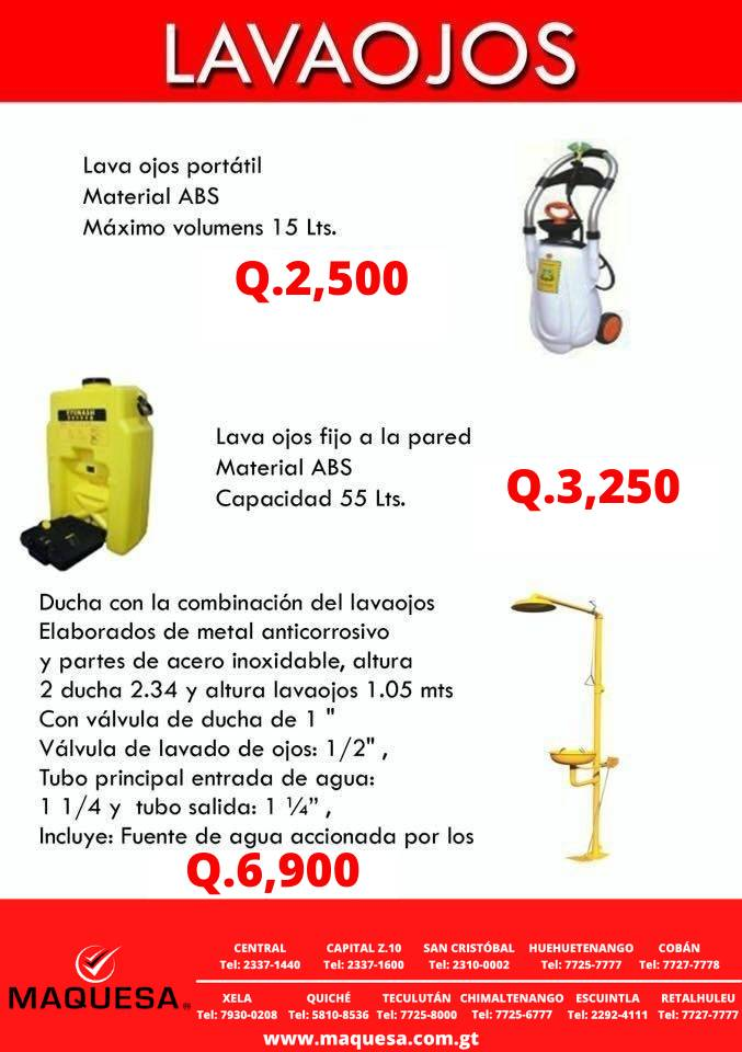 LAVAOJOS INDUSTRIALES DE EMERGENCIA EN MAQUESA 
