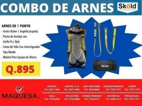 COMBOS DE ARNÉS 1 PUNTO CERTIFICADOS