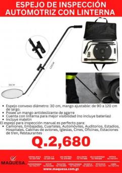 ESPEJO CONVEXO PARA INSPECCION DE VEHICULOS????