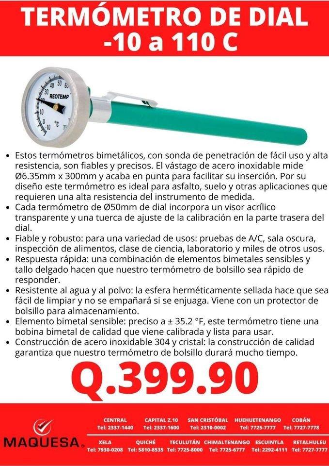 TERMOMETRO DE DIAL -10 A 110 C°???? 