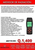 MEDIDOR DE RADIACIÓN  PRUEBA LA RADIACIÓN DEL CAMPO 