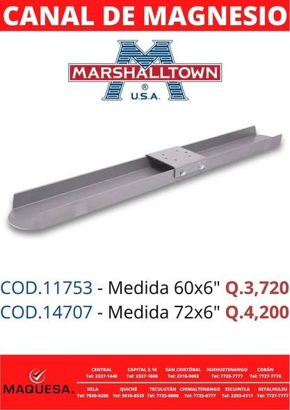 ???? CANAL DE MAGNESIO MARSHALLTOWN  ????