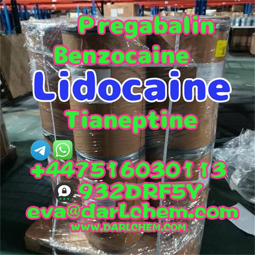 Lidocaine Tianeptine pregabalin raw Powder 137-58-6 China Factory