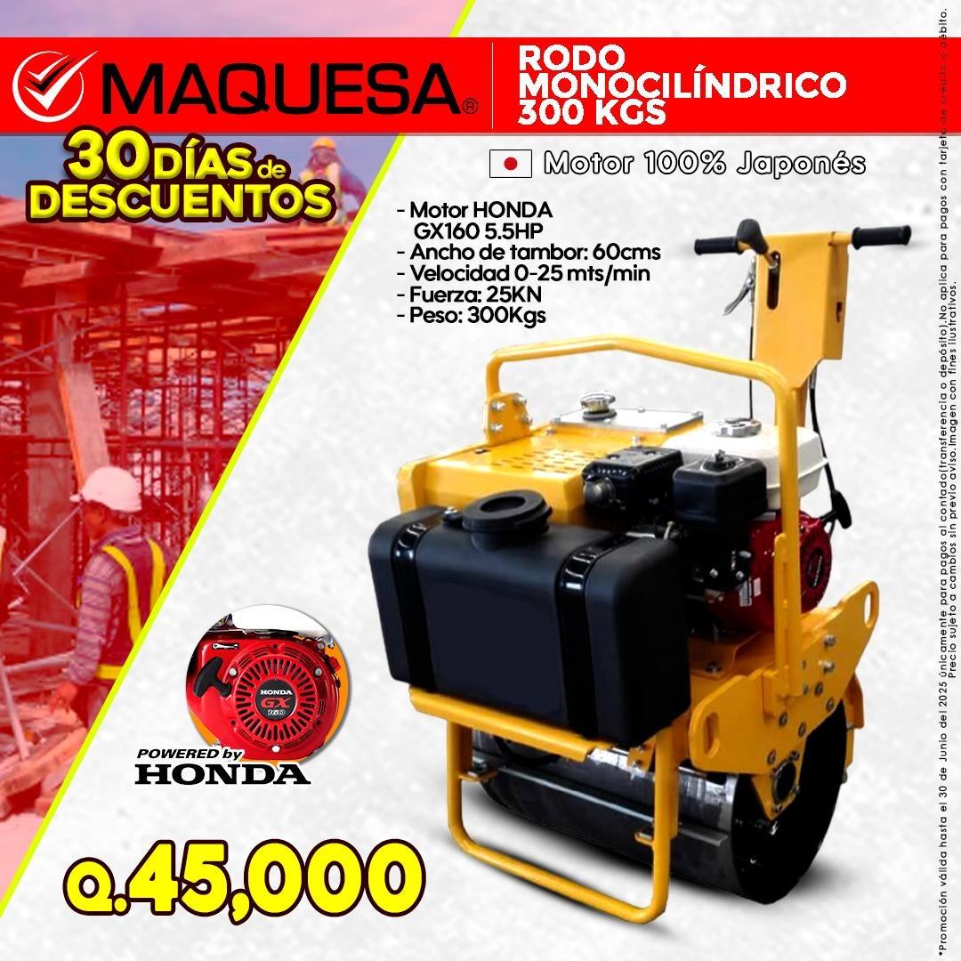 RODO VIBRATORIO DE 300 KGS MOTOR HONDA JAPONES PARA COMPACTAR