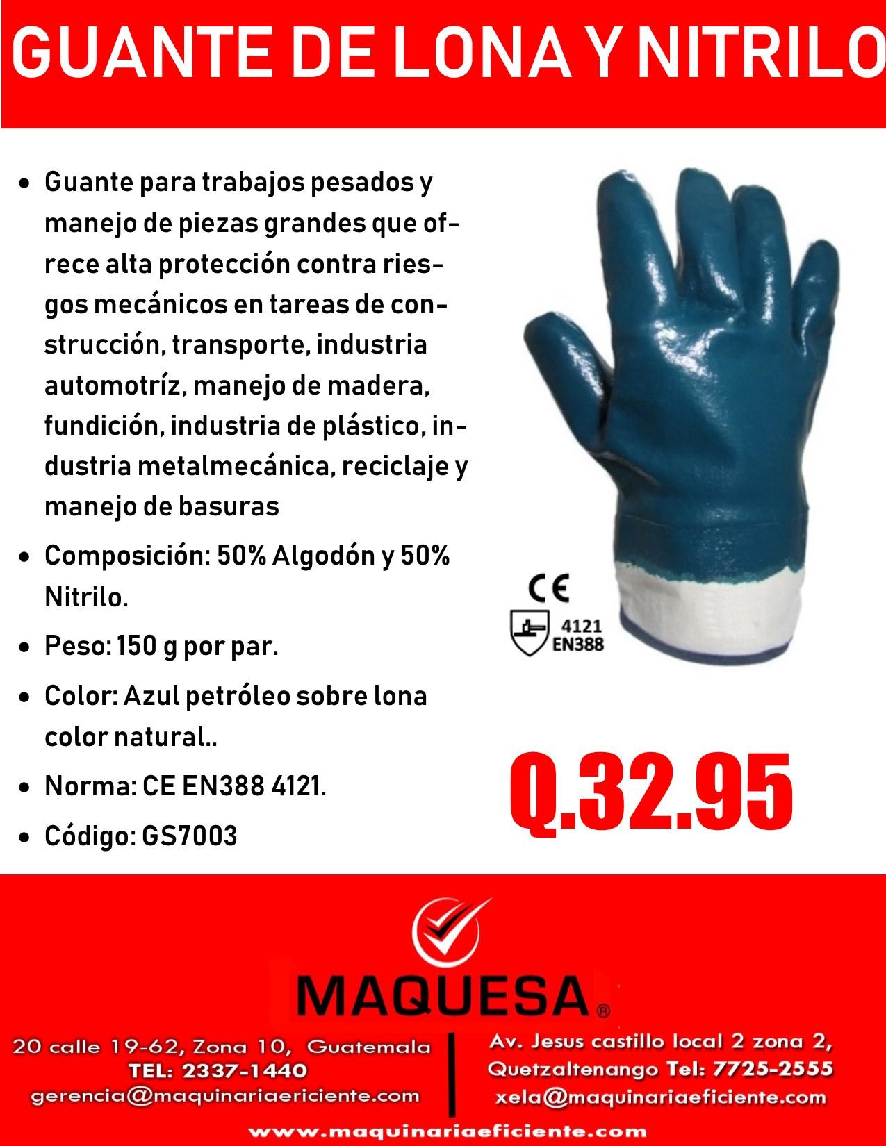 ????GUANTE DE LONA Y NITRILO????