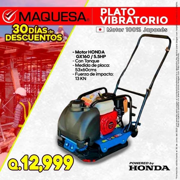 PLATO VIBRATORIO MOTOR HONDA 