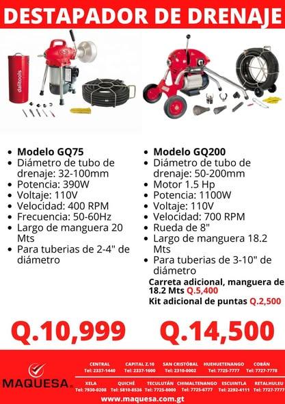 DESTAPADOR DE DRENAJE 