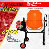 MEZCLADORA DE MEDIO SACO A GASOLINA – POTENTE Y PRÁCTICA