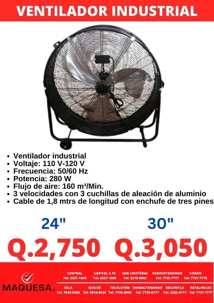 VENTILADOR INDUSTRIAL DE 30 de 3 Velocidades