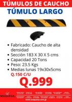 TUMULO DE CAUCHO CON REFLECTIVOS 
