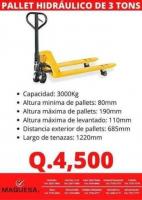 Pallet hidráulico de 3ton